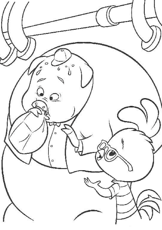 Chicken little coloring pages printable for free download