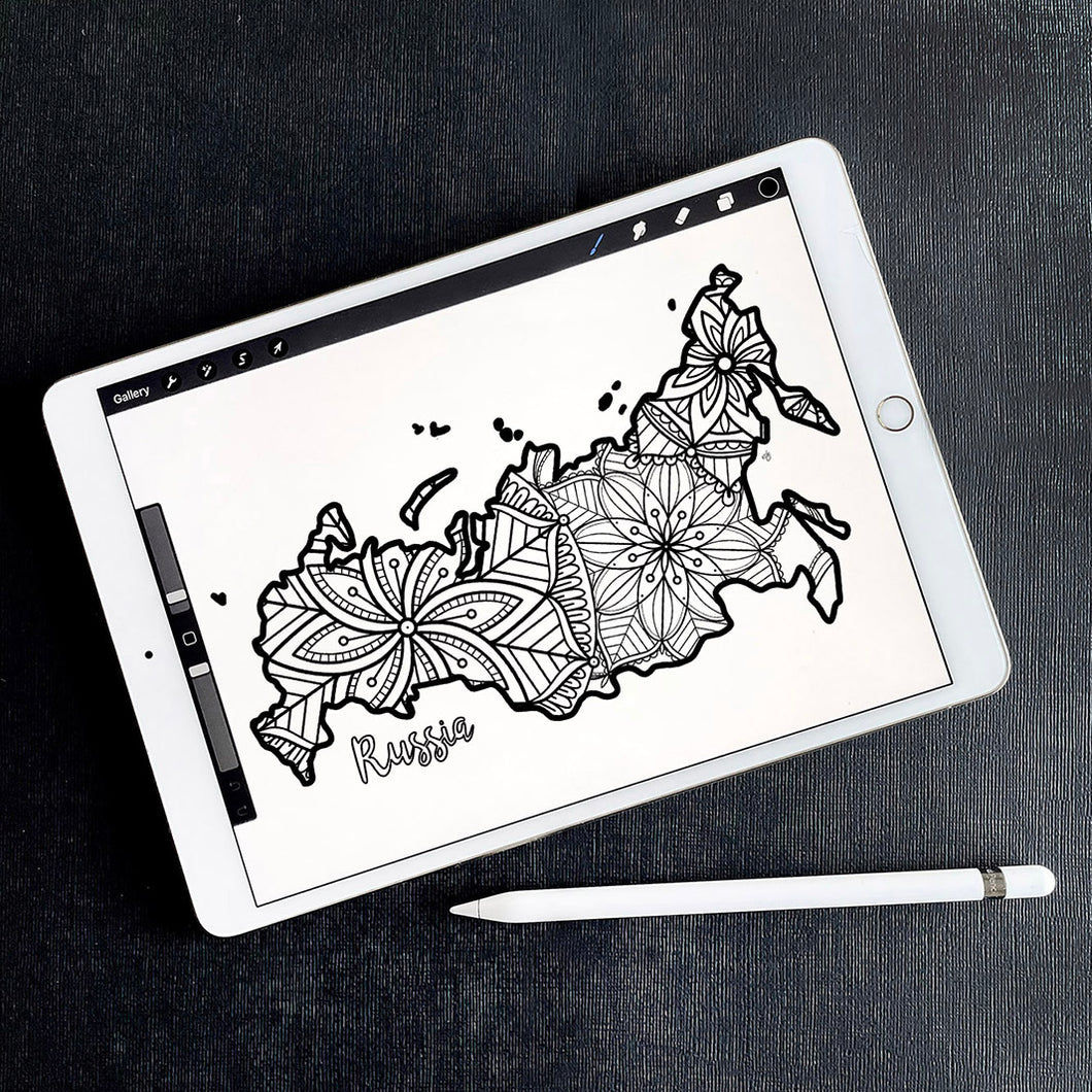 Coloring pages russia map â ta muchly