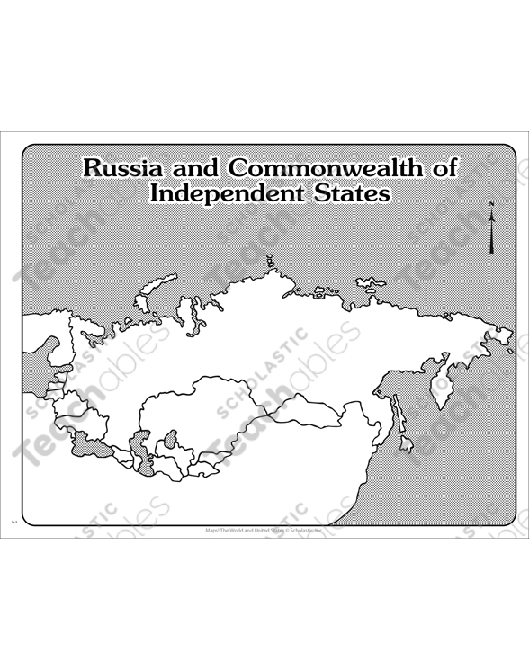 Maps of russiamonwealth of independent states printable maps