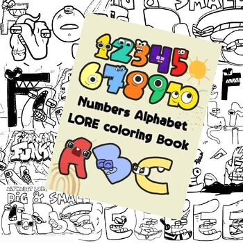 Numbers alphabet lore coloring pages printable coloring pages for print