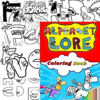 Alphabet lore coloring pages printable coloring pages for print for kids