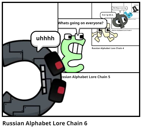 Russian alphabet lore chain