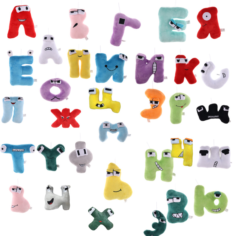 Alphabet lore russian alphabet cartoon plush toy home desktop deration gift