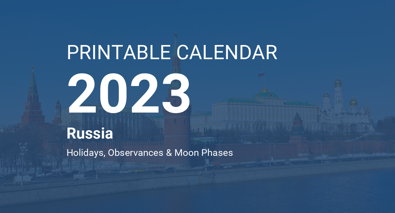 Printable calendar for russia pdf