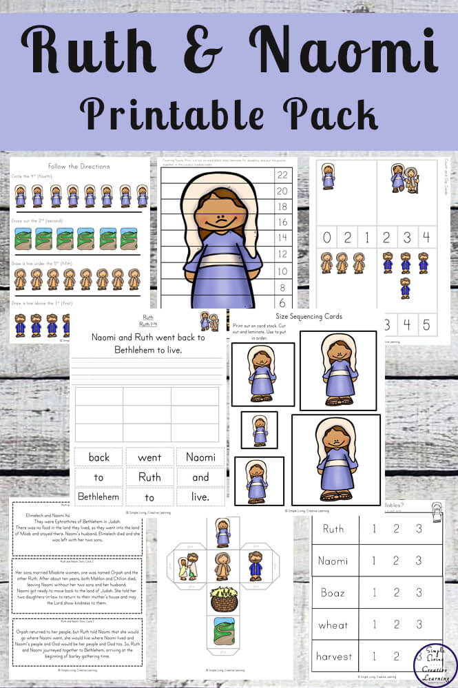 Ruth and naomi printable pack