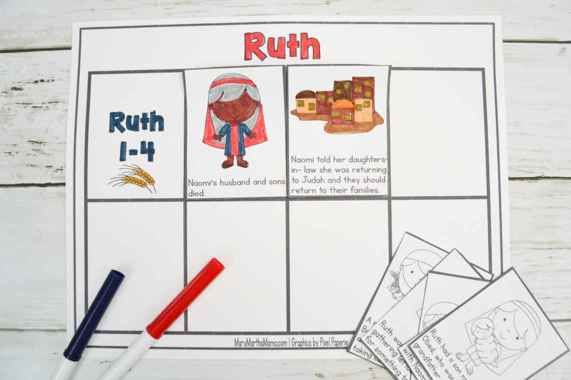 Free printable ruth and naomi activities â mary martha mama