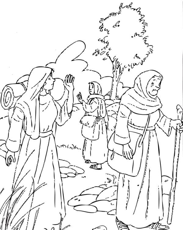 Rutdacoloraregif ã bible coloring pages ruth and naomi bible coloring