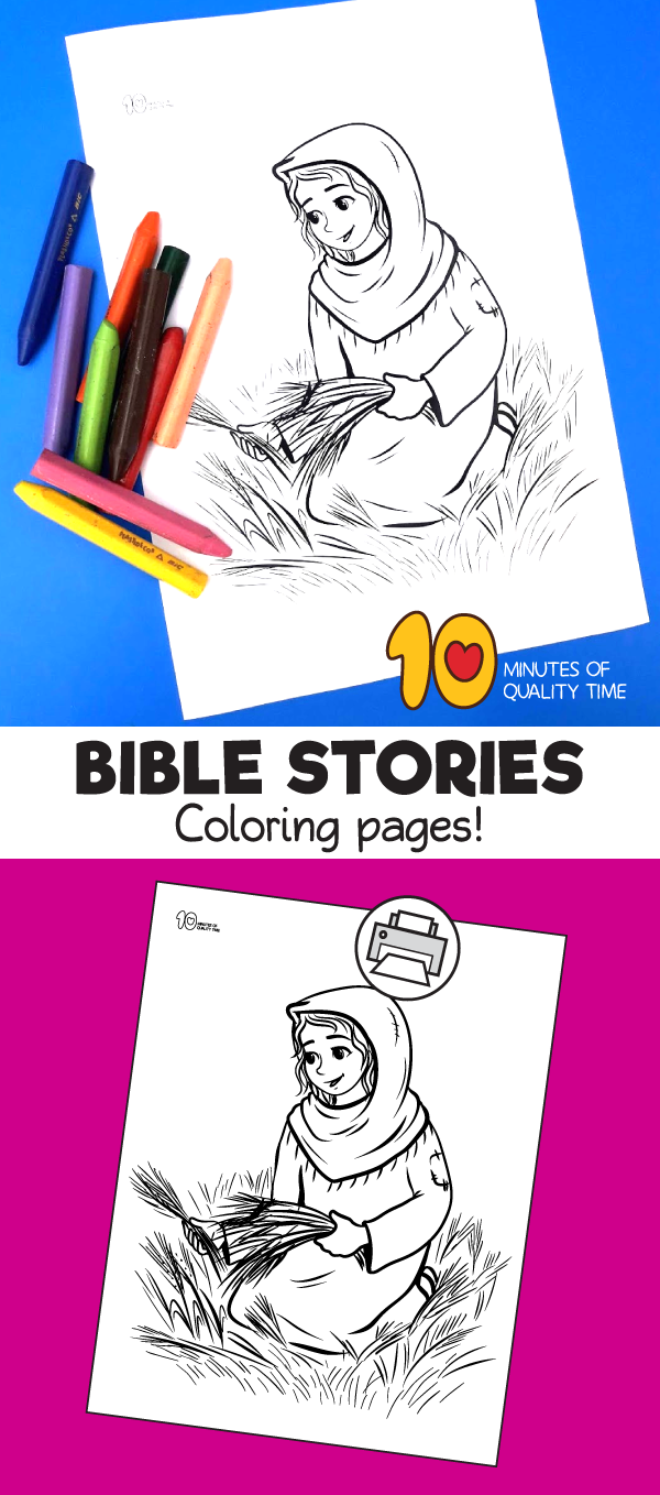 Ruth coloring page â minutes of quality time