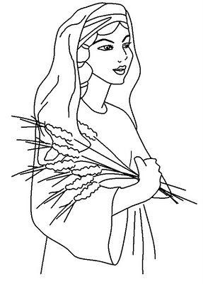 Ruth could glue wheat to the photo bible coloring pages ruth bible bible coloring