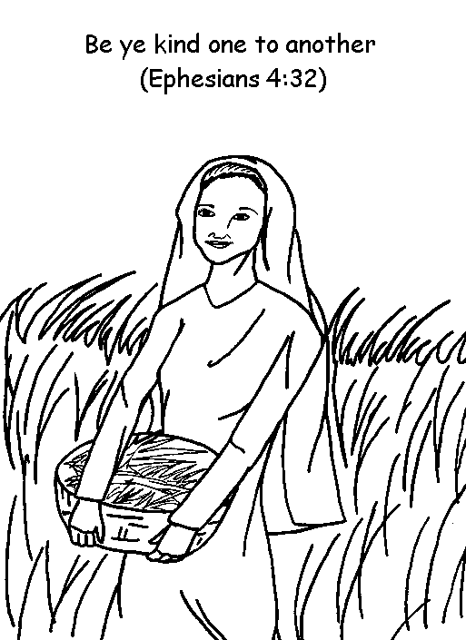 Ephesians ruth coloring page