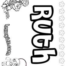 Ruth coloring pages