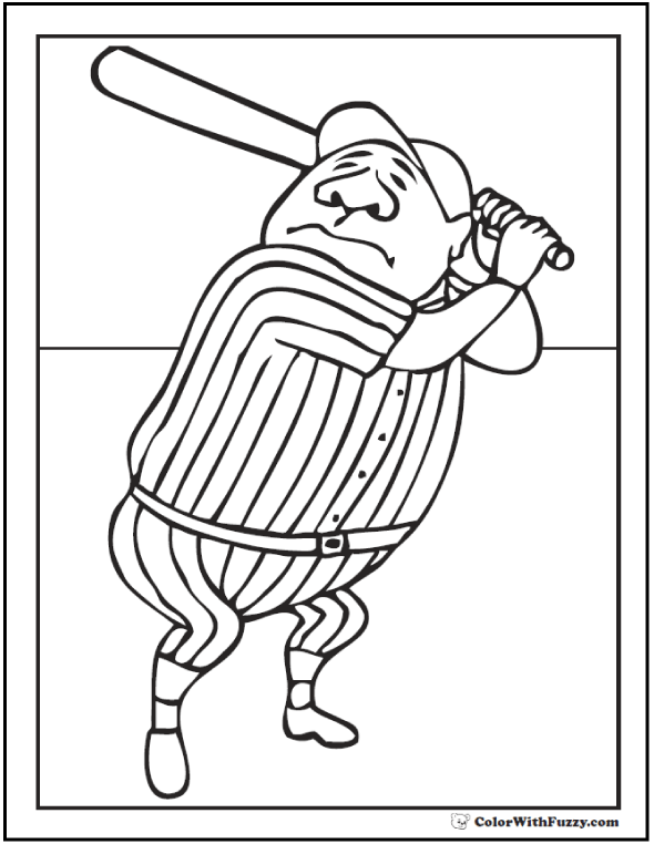 Baseball coloring pages â pitcher and batter sports coloring pages