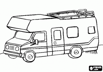 Rv coloring pages campervan or motorhome coloring page coloring pages colouring pages super coloring pages