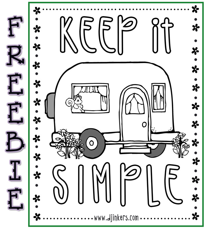 Color a smile for your rv or camper with this cute freebie from dj inkers