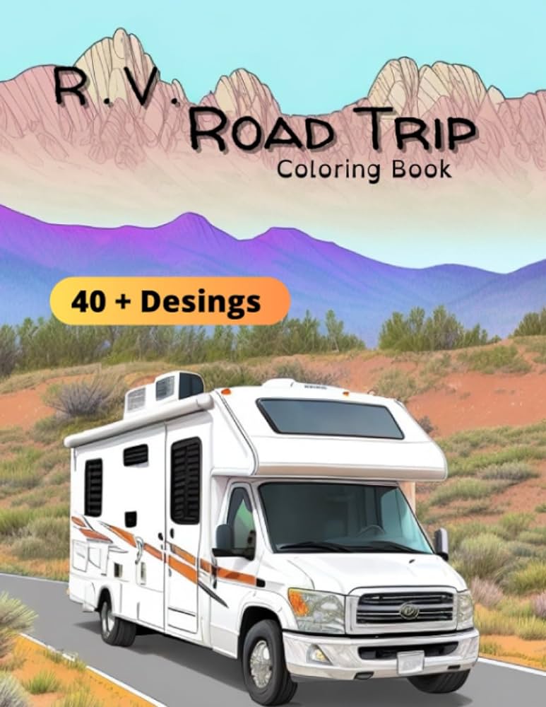 Rv road trip coloring book rv road trip coloring book press coloring imagination books