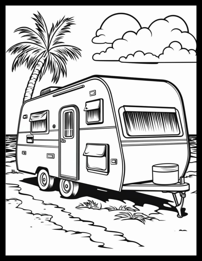 Free printable rv camper coloring pages for all ages