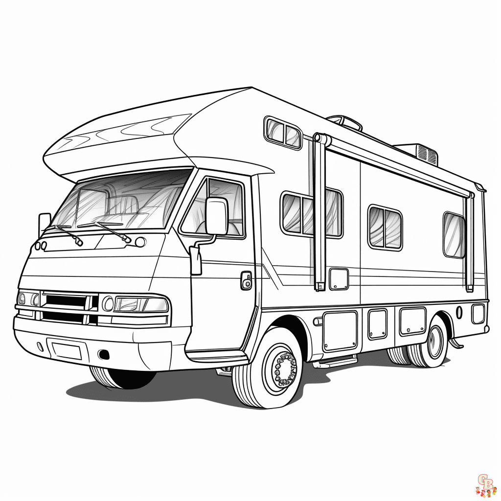 Printable rv coloring pages free for kids and adults