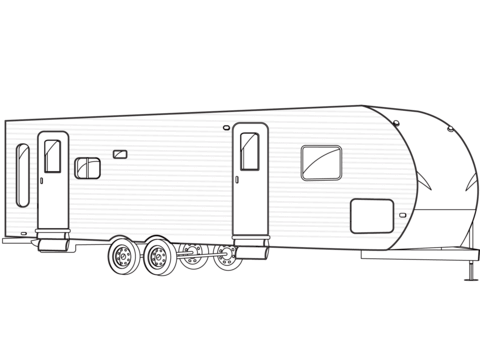 Travel trailer coloring page free printable coloring pages