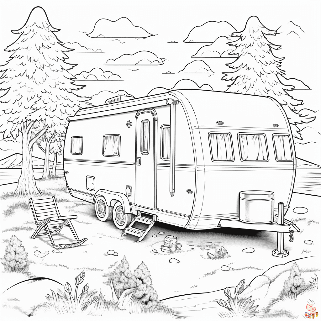 Printable rv coloring pages free for kids and adults