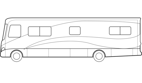 Motorhome coloring page free printable coloring pages