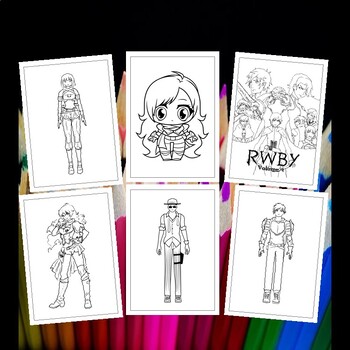 Discover the captivating world of team rwby with our coloring pages pages