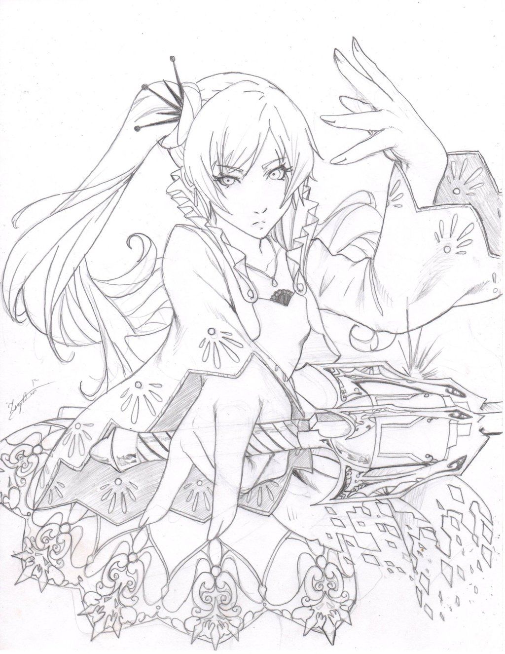 Rwby anime coloring pages cartoon coloring pages rwby anime anime