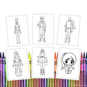 Enhance fine motor skills with rwby printable coloring pages for kids