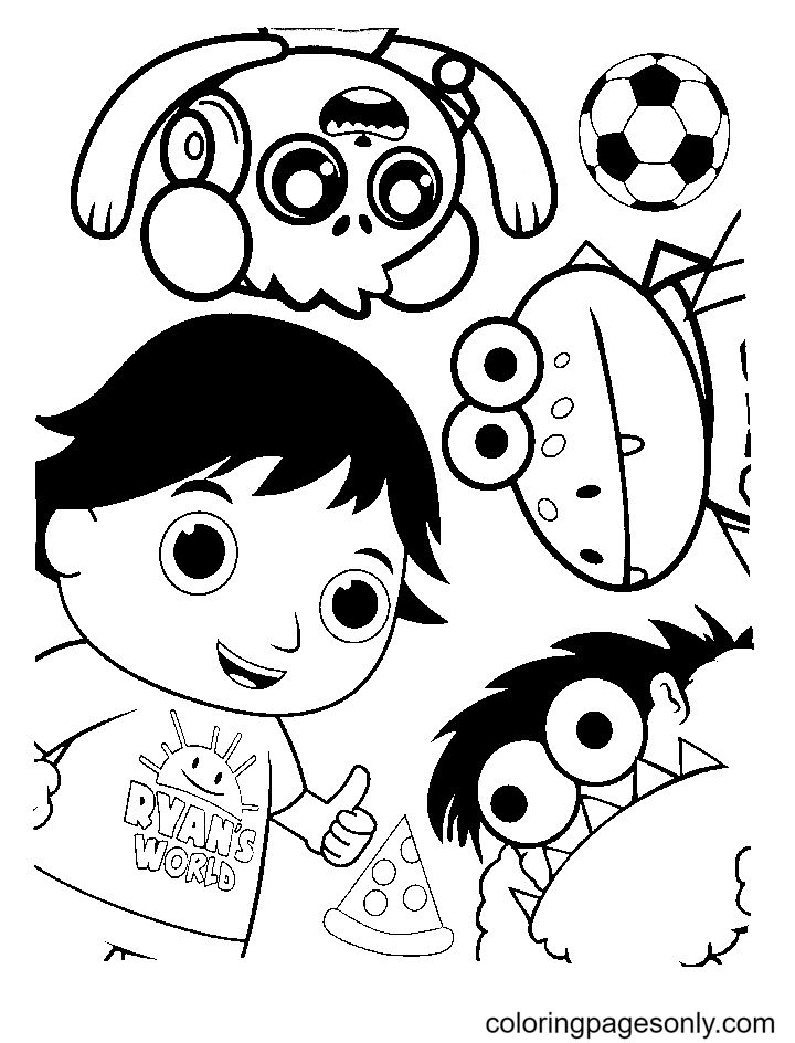 Ryans world kids coloring pages