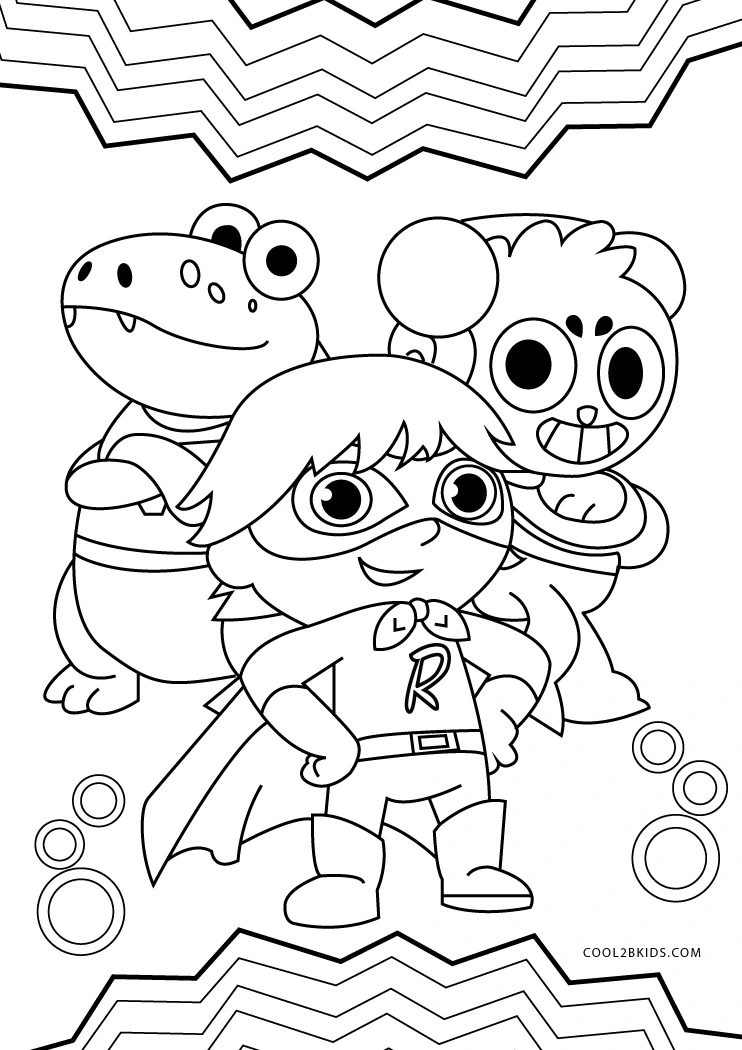 Free printable ryans world coloring pages for kids