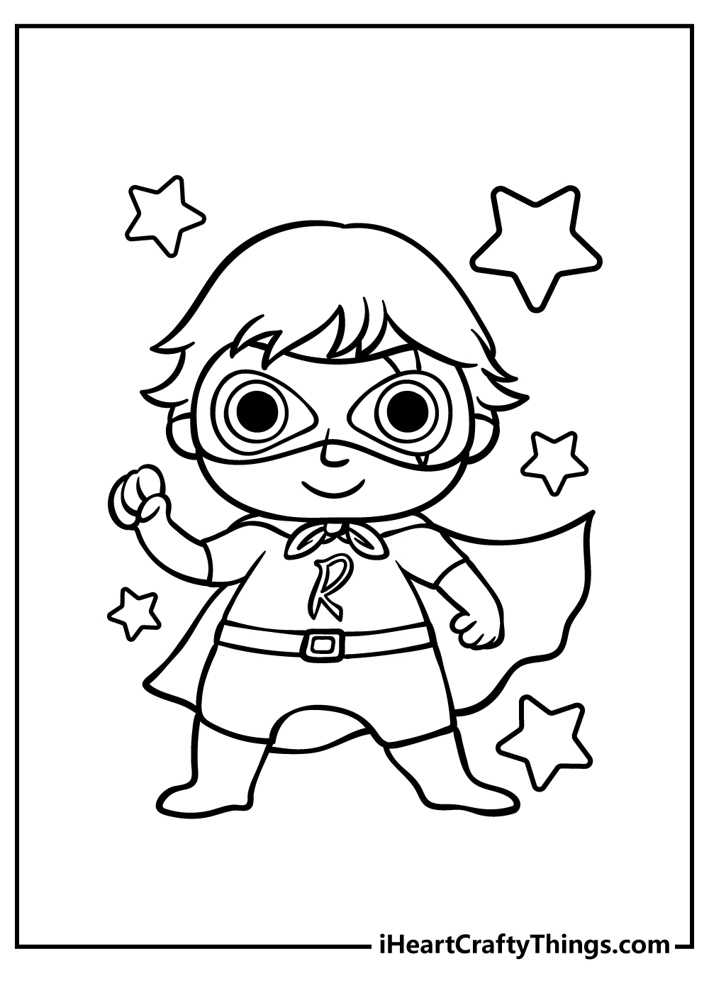 Ryan coloring pages free printables