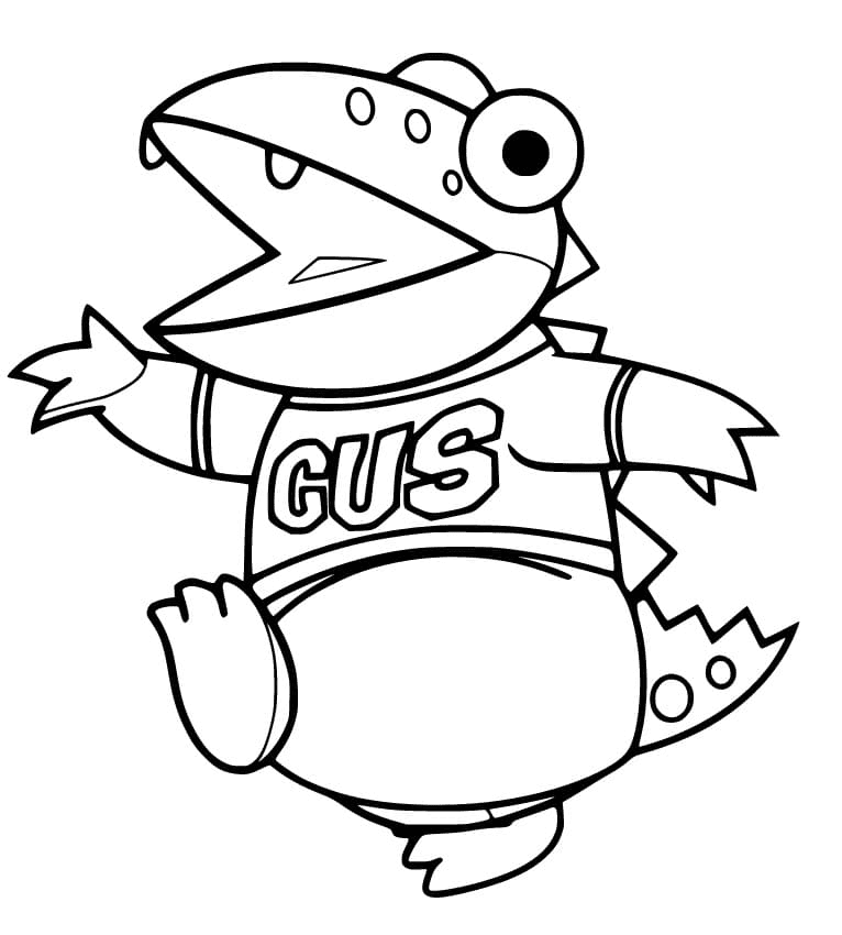 Gus in ryans world coloring pages