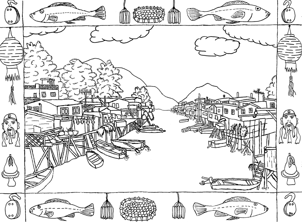 Hong kong colouring book by ryan hummer â goods of desire