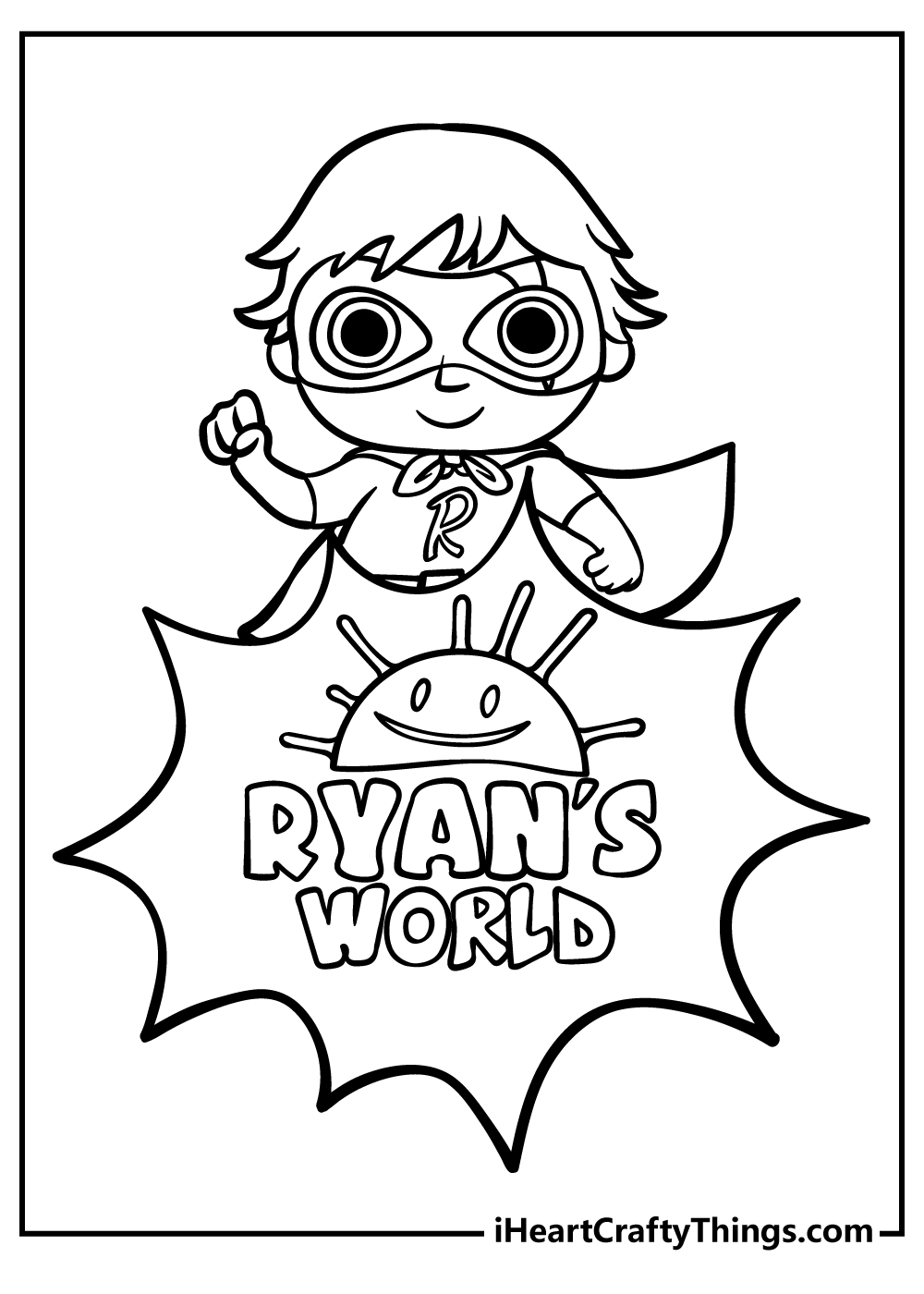 Ryan coloring pages free printables