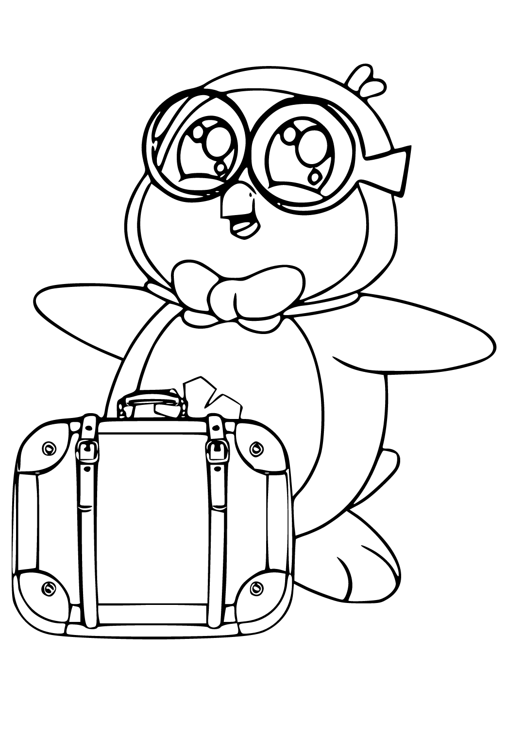 Free printable ryans world penguin coloring page for adults and kids