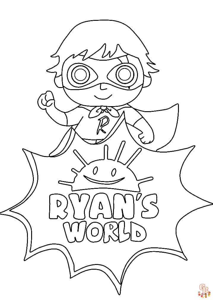 Free printable ryan coloring pages for kids