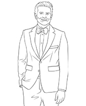 Ryan reynolds coloring page sheet