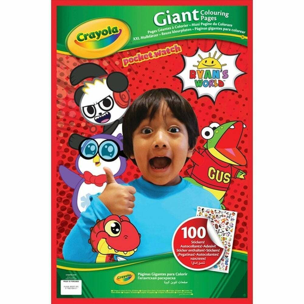 Crayola giant louring sheets ryans world