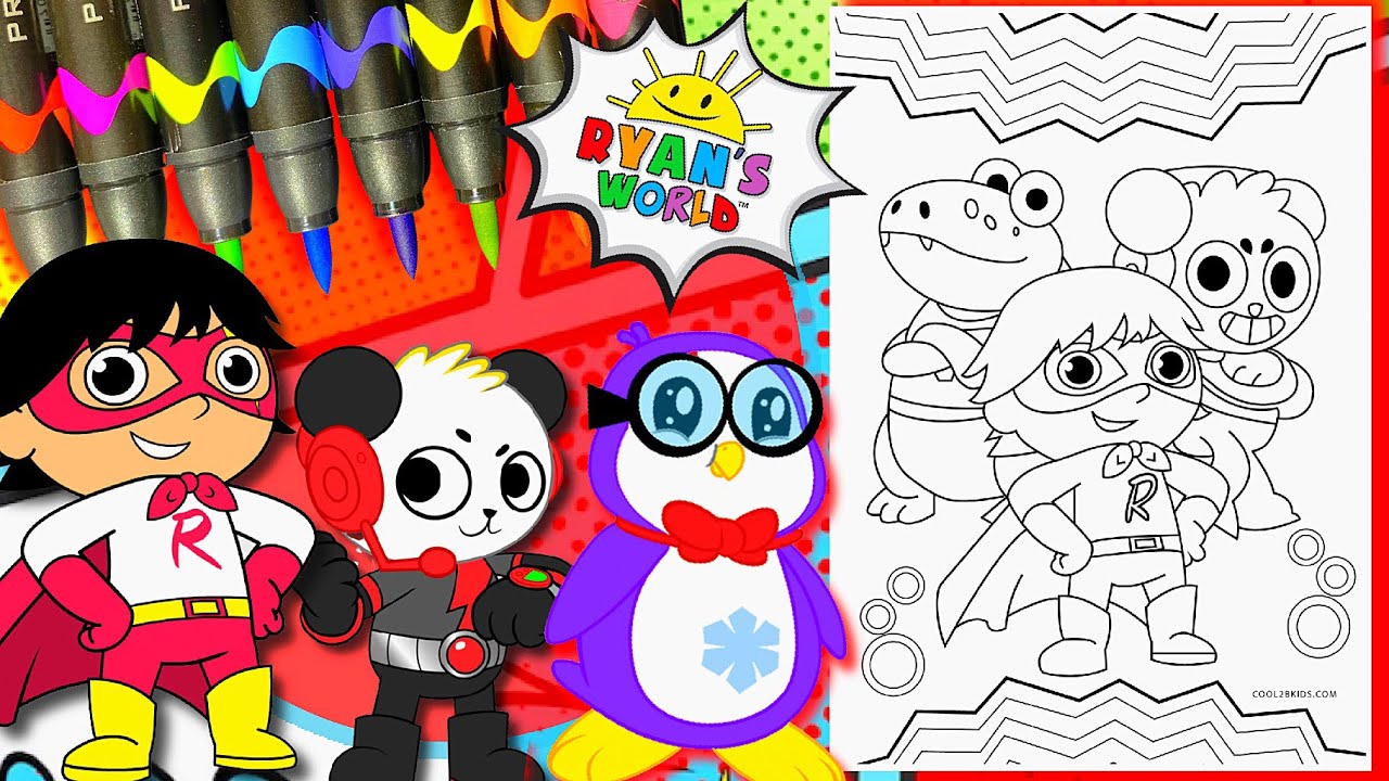 Coloring ryan bo panda gus ryans world coloring pages
