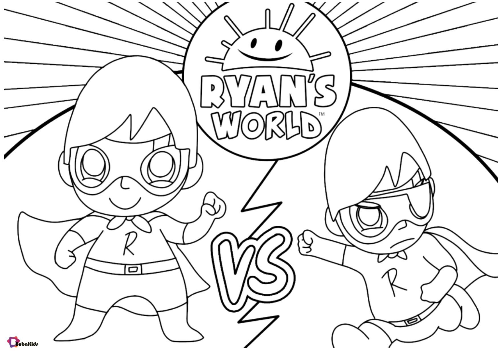 Free download ryans world coloring page for kids collection of cartoon coloring pageâ christmas coloring pages superhero coloring pages cartoon coloring pages