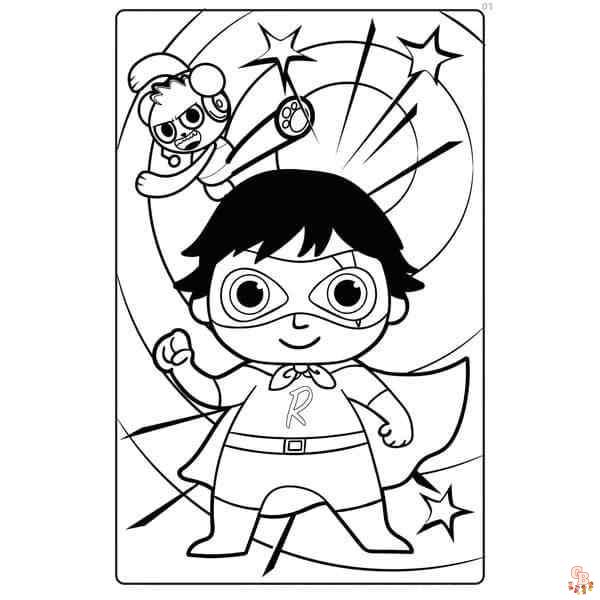 Free printable ryan coloring pages for kids