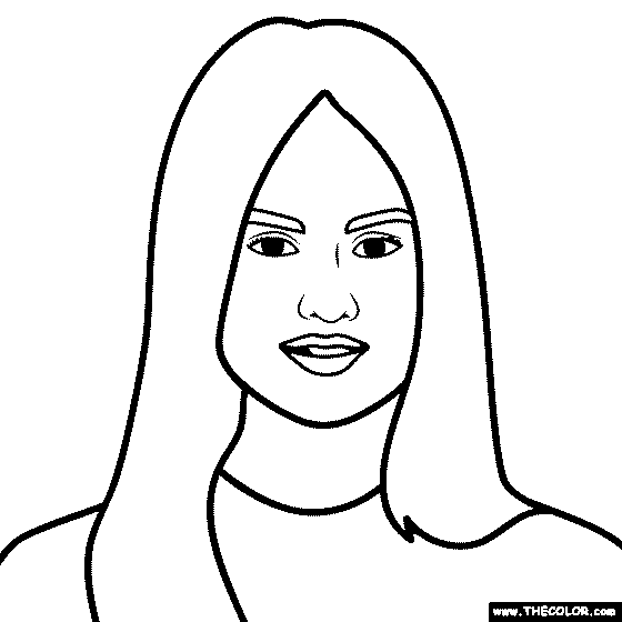 Debby ryan coloring page