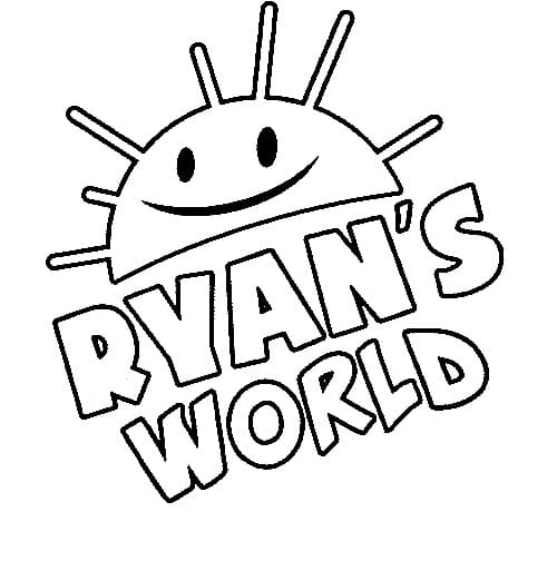 Logo ryans world coloring page