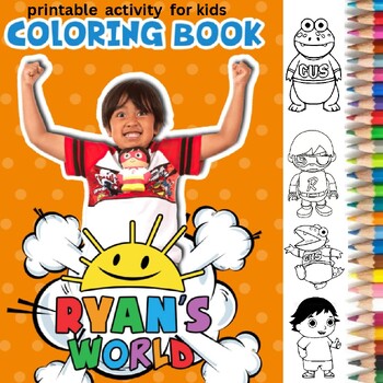 Ryans world coloring pagesworld color rayan for adults and kids all age