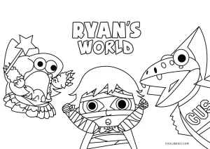 Free printable ryans world coloring pages for kids