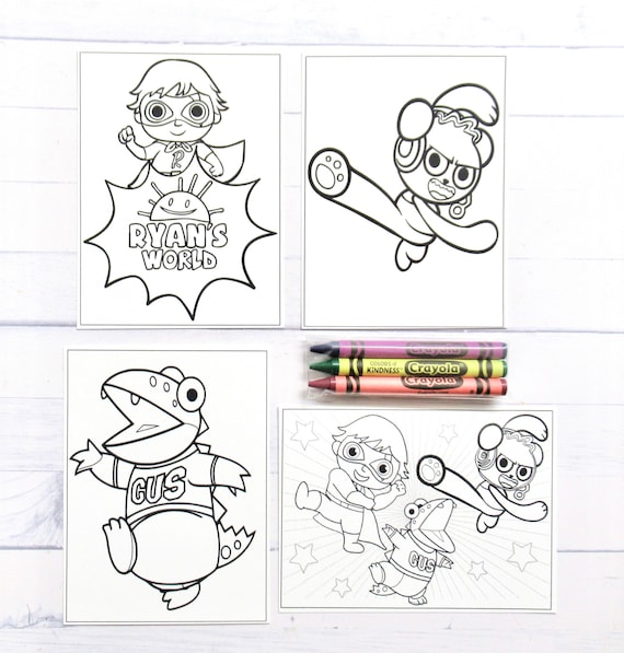 Buy inspired ryans world mini coloring pages and crayons bag child ryans world party favors online in india