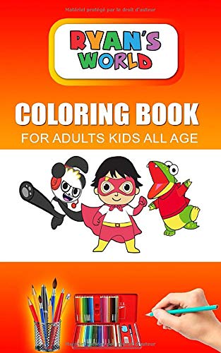 Buy ryans world coloring book for adults and kids all age color rayan book toys pages unofficial book online at prus