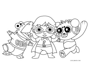 Free printable ryans world coloring pages for kids