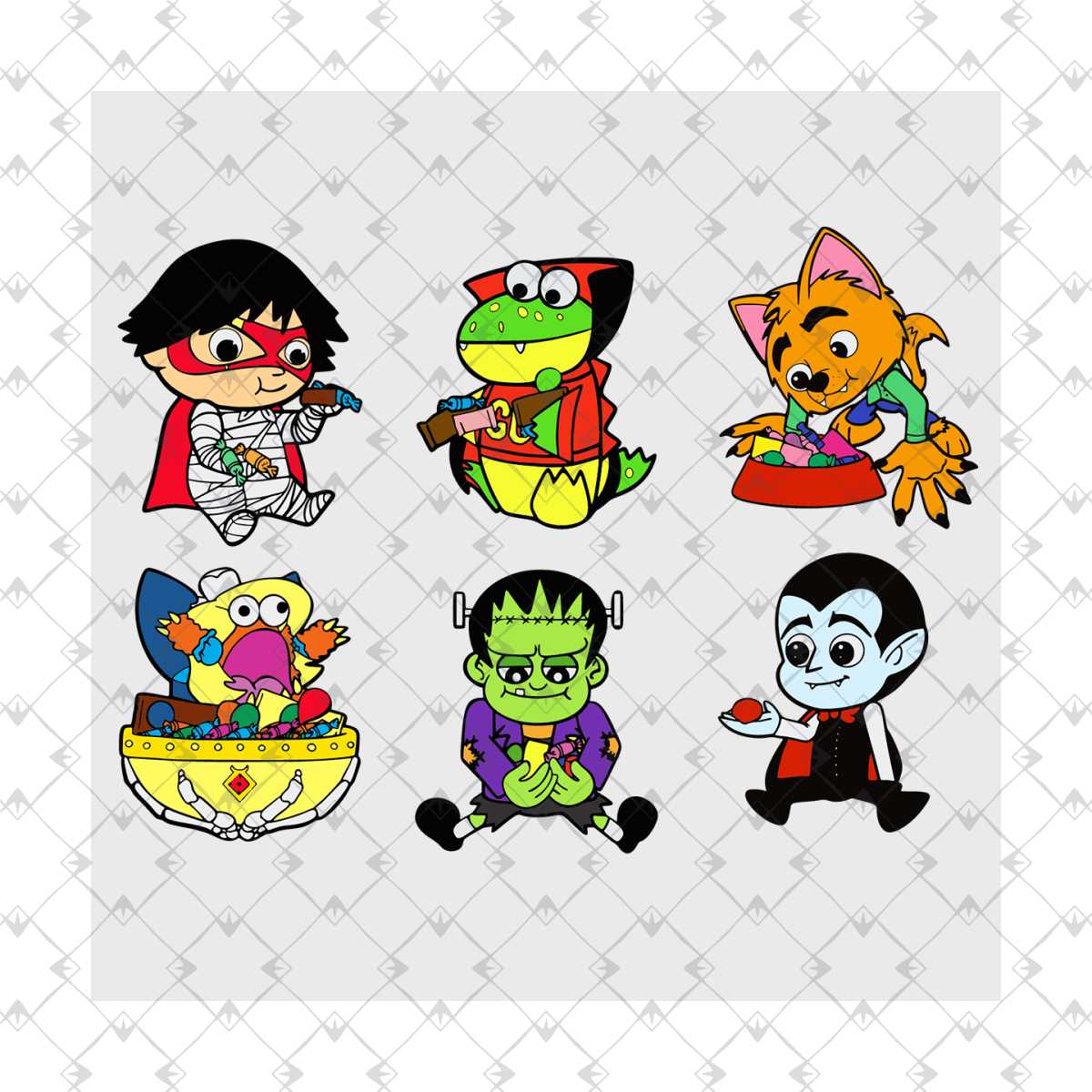 Ryans world characters svg bundle trending svg ryans world