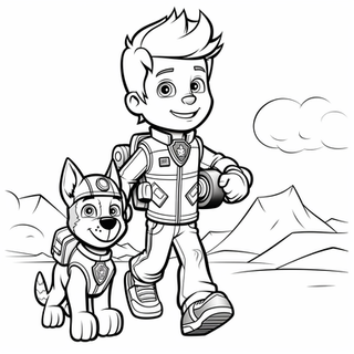 Ryder paw patrol coloring pages