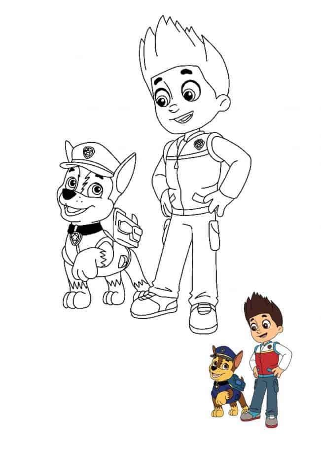 Paw patrol coloring pages